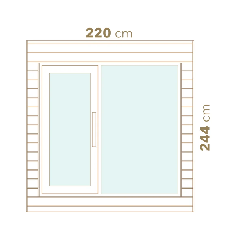 Auroom Arti Outdoor Cabin Sauna - Image 22