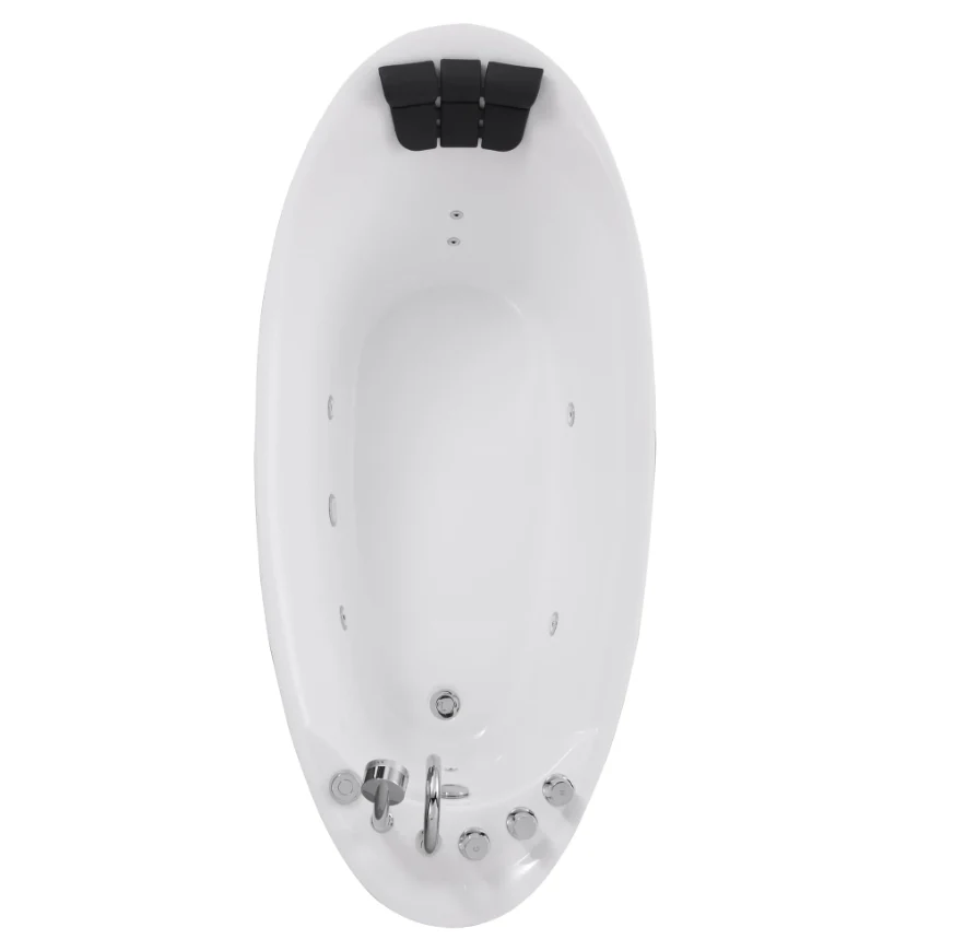 Empava 67 in. Whirlpool Freestanding Acrylic Bathtub | EMPV-67AIS02 - Image 11