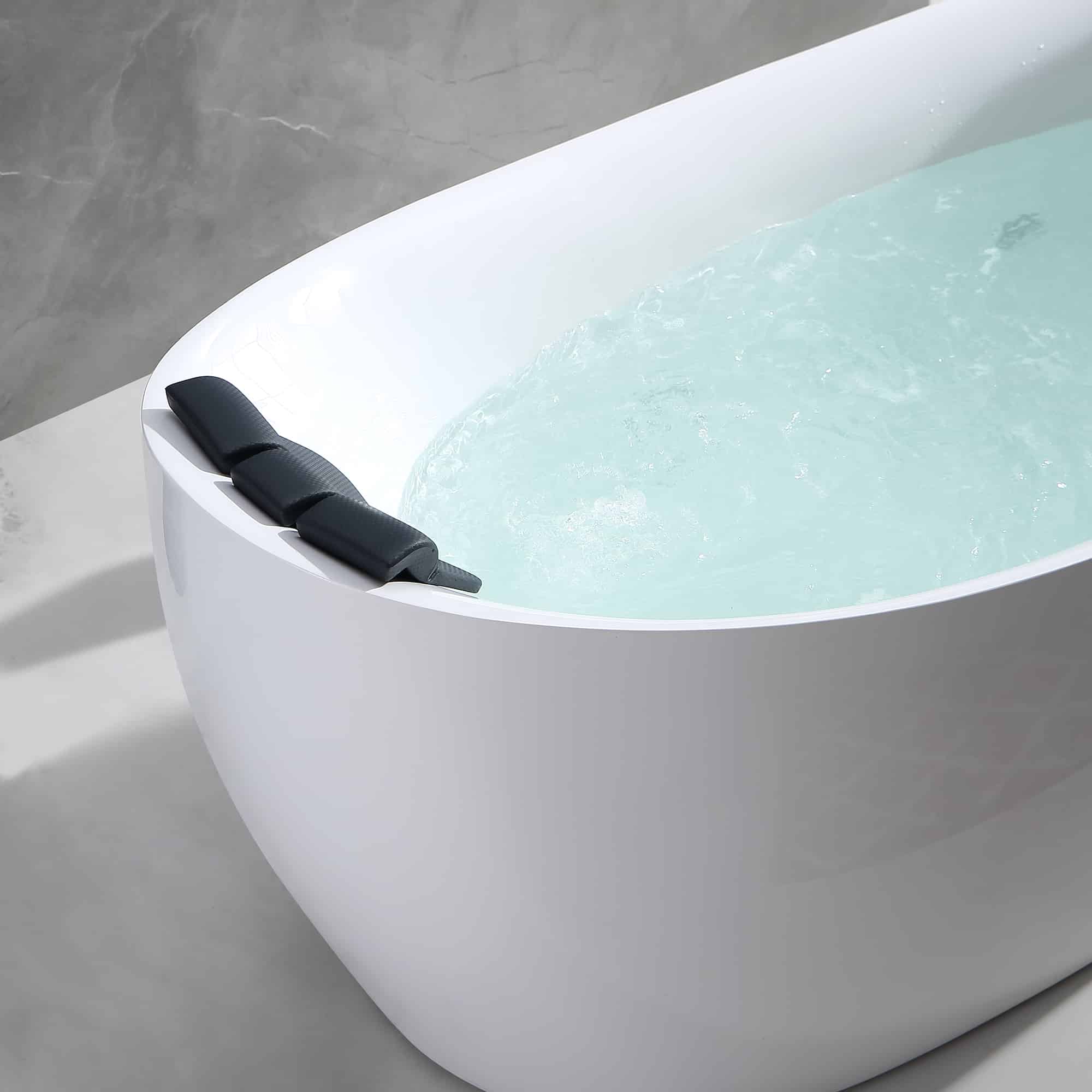 Empava 67 in. Whirlpool Freestanding Acrylic Bathtub | EMPV-67AIS02 - Image 8