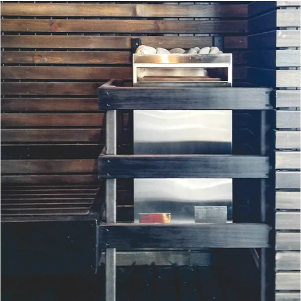 Scandia Electric Ultra Hand Finished Pre-Cut Sauna Room Kits - 48" x 84" x 84" - Image 6