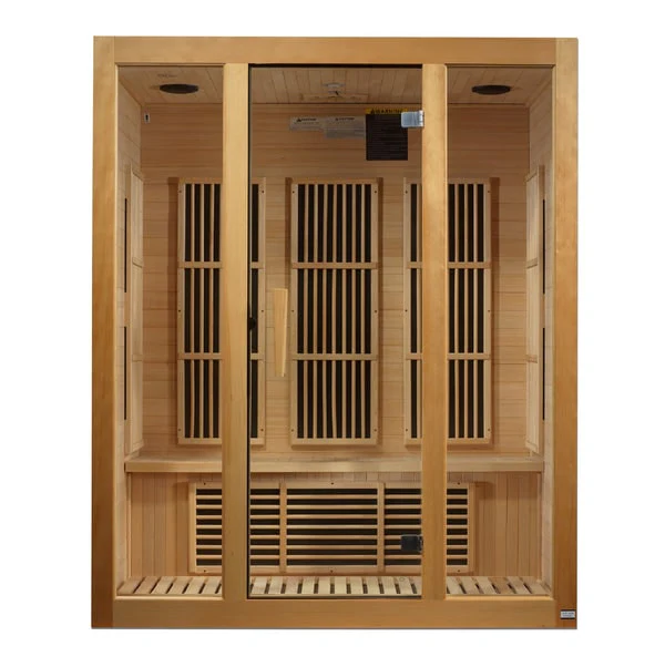 Golden Designs Maxxus Bellevue 3-Person Low EMF FAR Infrared Sauna with Canadian Hemlock | MX-J306-01 - Image 3