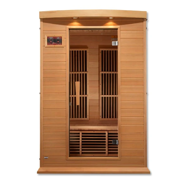 Golden Designs Maxxus 2-Person FAR Infrared Sauna - Low EMF with Canadian Hemlock | MX-K206-01 - Image 2