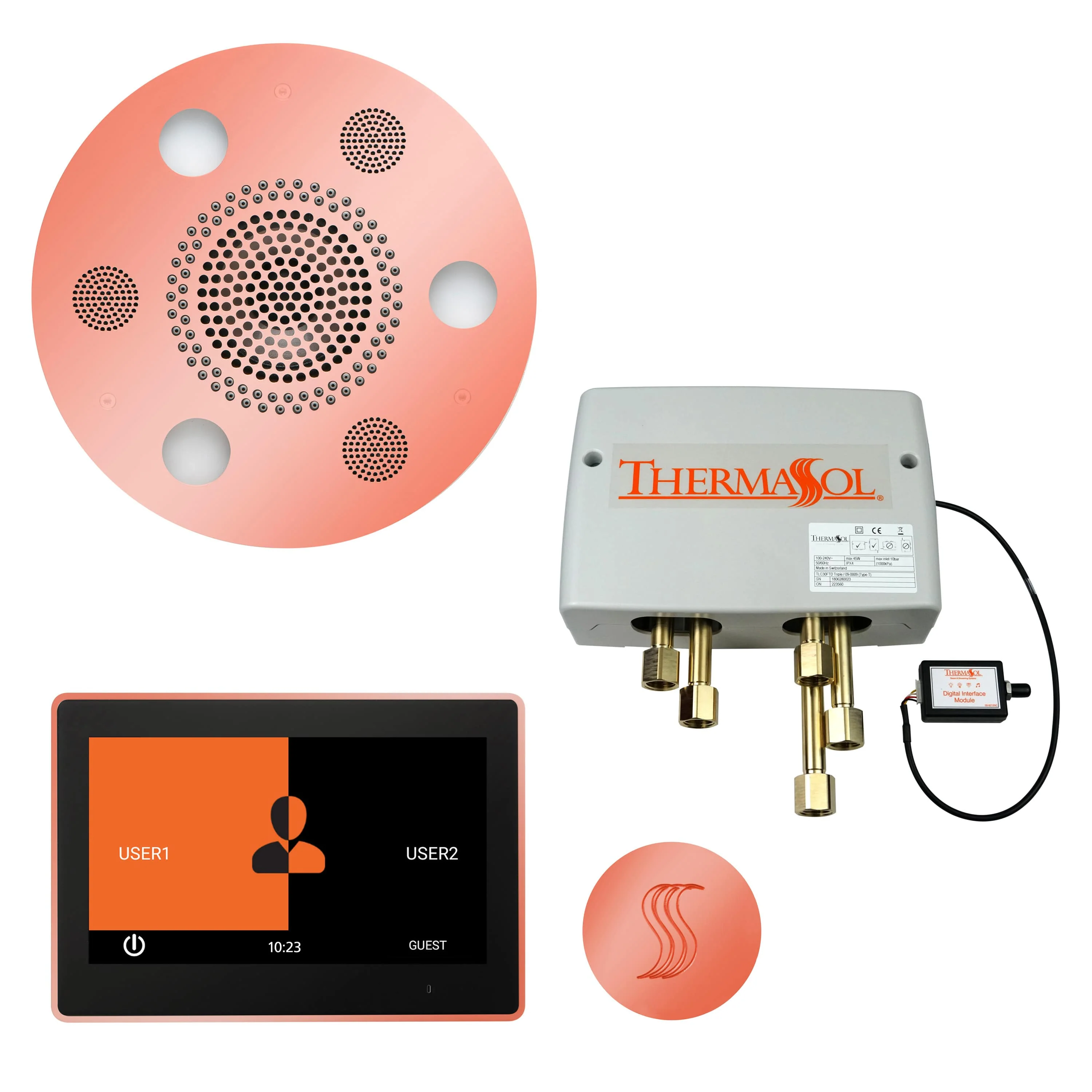 ThermaSol The Total Wellness Package with 10" ThermaTouch Trim Upgraded Round - Image 6