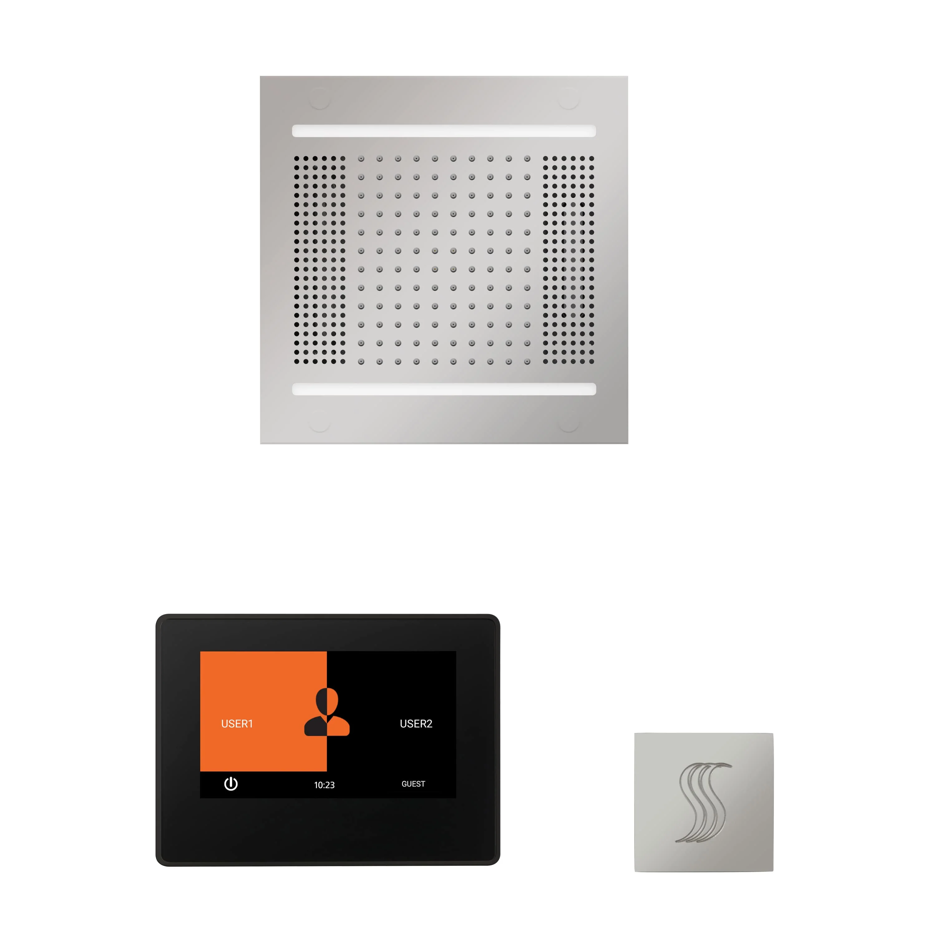 ThermaSol The wellness Hydrovive14 Steam Package with 7" ThermaTouch Square - Image 11