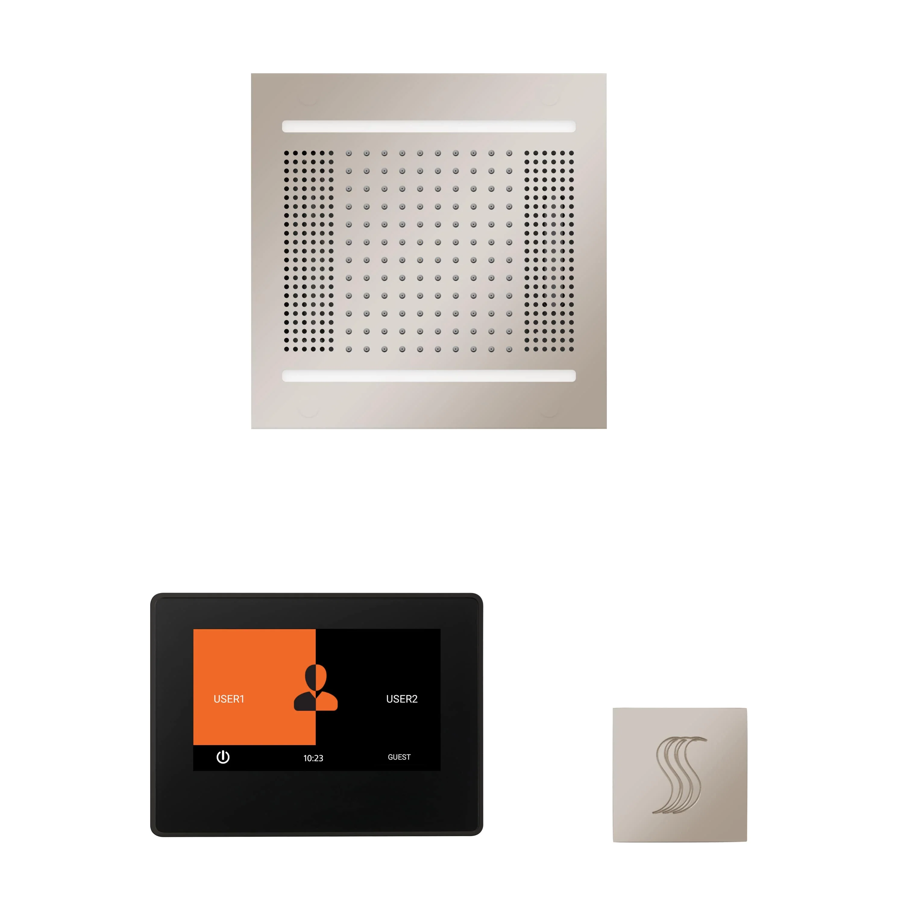 ThermaSol The wellness Hydrovive14 Steam Package with 7" ThermaTouch Square - Image 13