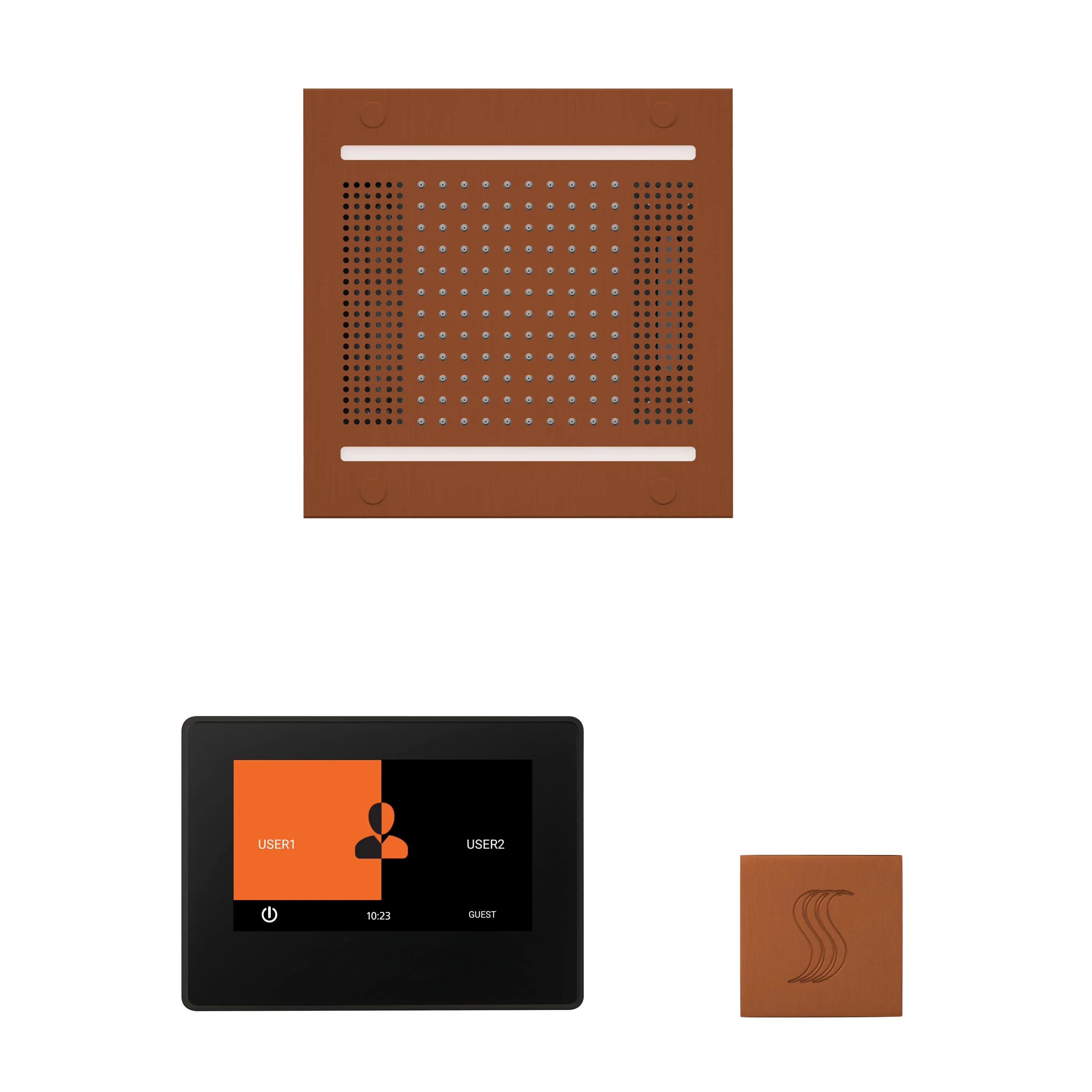 ThermaSol The wellness Hydrovive14 Steam Package with 7" ThermaTouch Square - Image 4