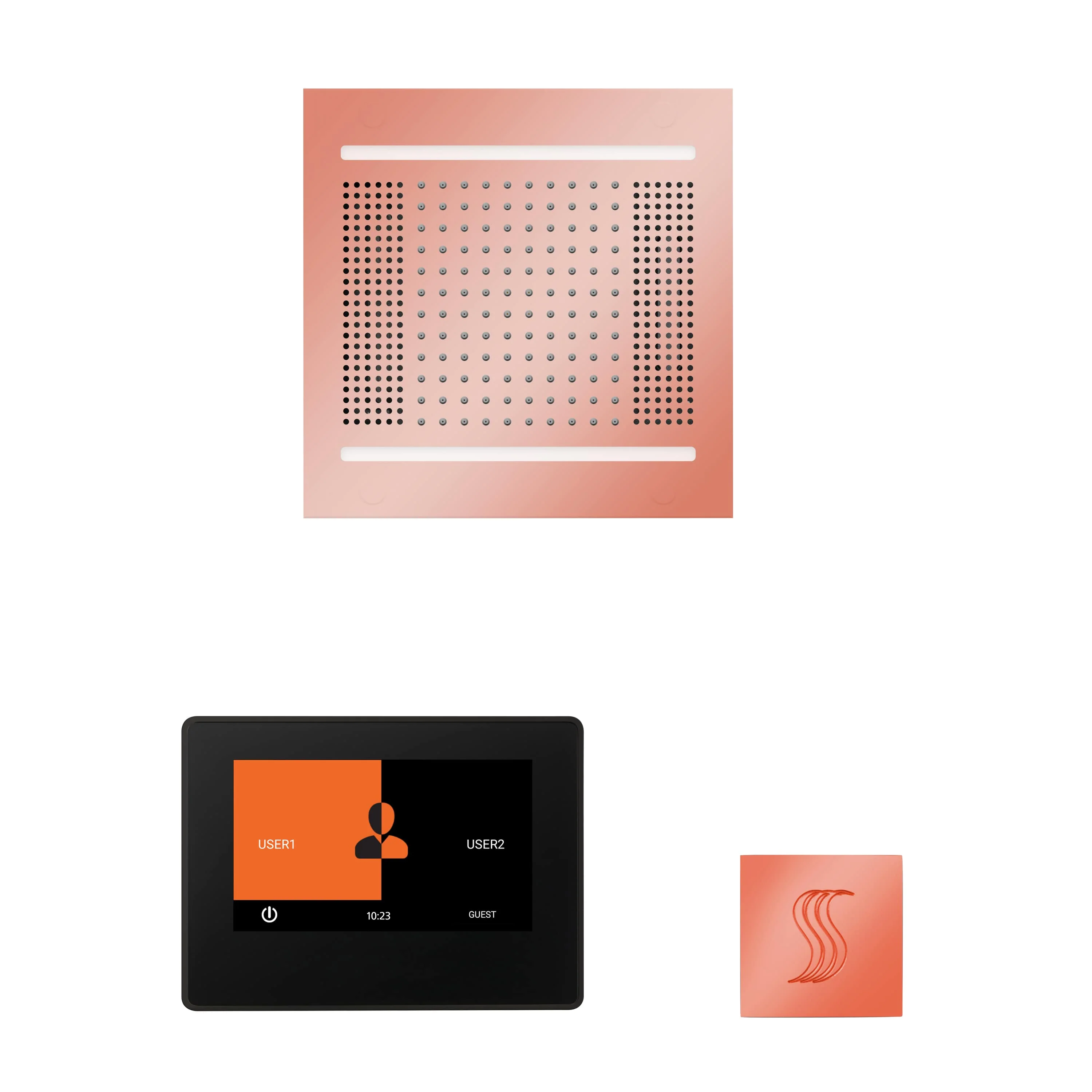 ThermaSol The wellness Hydrovive14 Steam Package with 7" ThermaTouch Square - Image 7