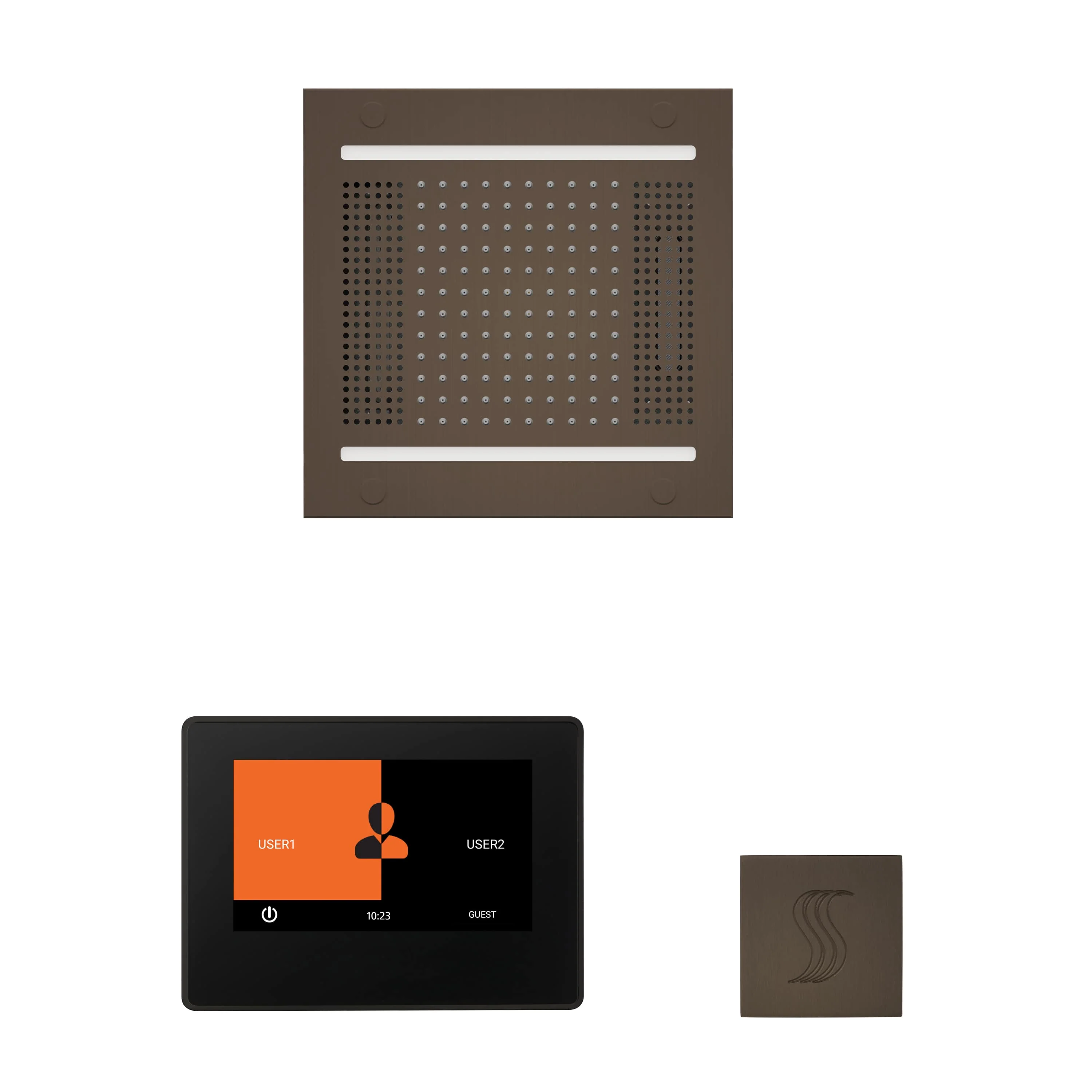 ThermaSol The wellness Hydrovive14 Steam Package with 7" ThermaTouch Square - Image 9